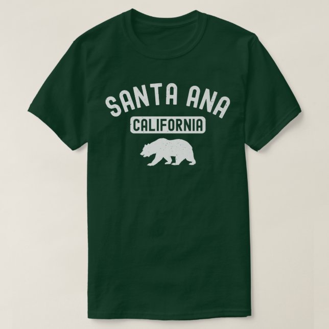 Camiseta Playa del Condado de Santa Ana California Bear Ret (Diseño del anverso)