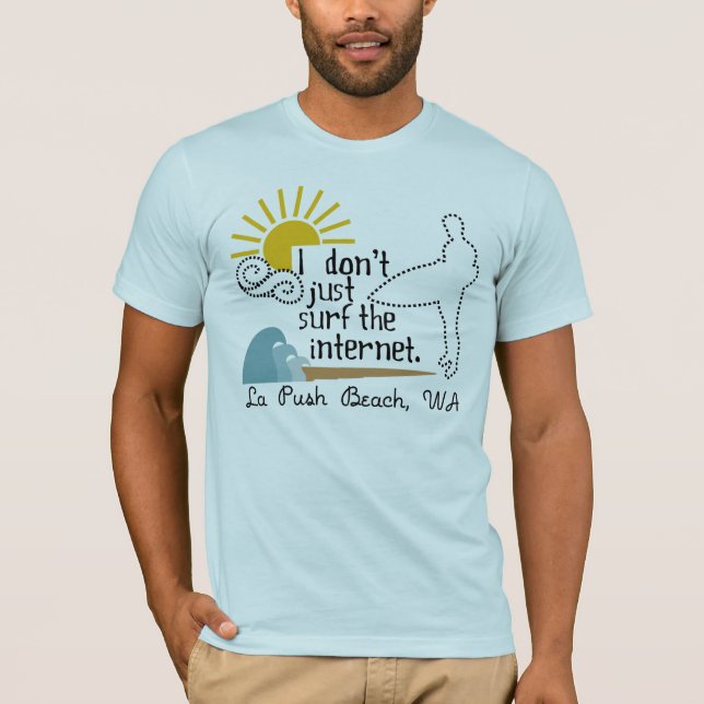 Camiseta Playa del empuje del La (Anverso)