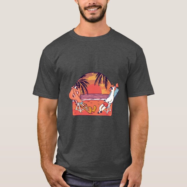 Camiseta Playa del Flamenco Unicornio (Anverso)