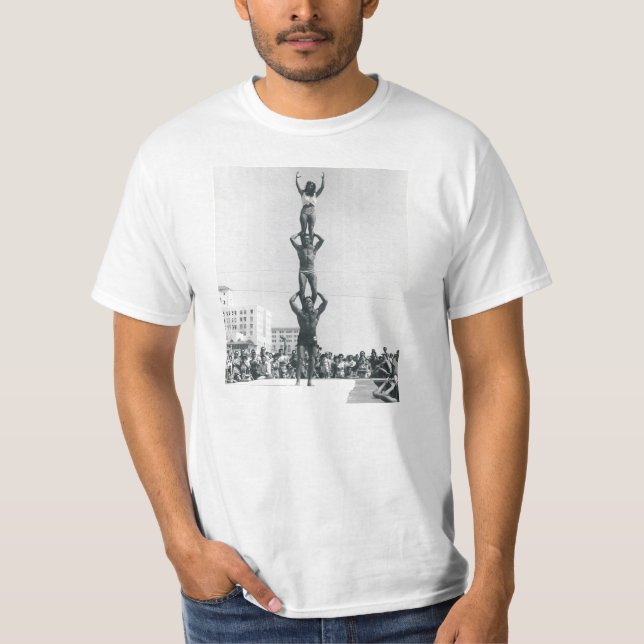 Camiseta Playa del músculo del vintage (Anverso)