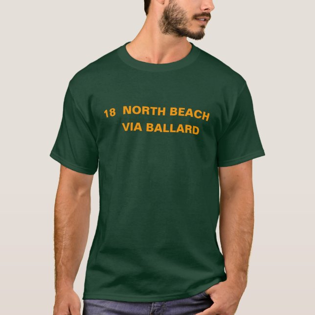 CAMISETA PLAYA DEL NORTE 18 -- VÍA BALLARD (Anverso)