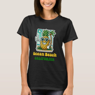 Camiseta Playa del Océano California CA Playa Bonita Piña J