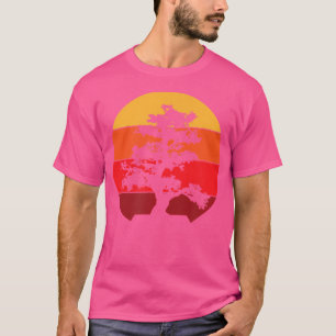 Camiseta Playa del Océano Pacífico Bonsai Tree Sun Retro Vi