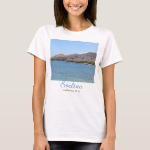 Camiseta playa del océano viajar agregar nombre lugar ciuda