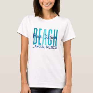 Camiseta Playa Delfines Cancún México (Océano)