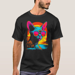Camiseta Playa Devon Rex Cat
