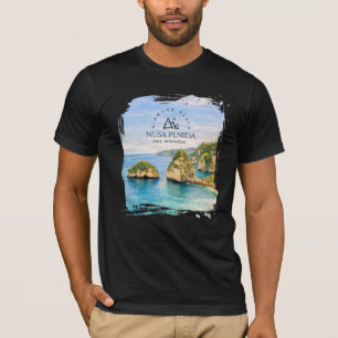 Camiseta Playa Diamante Bali Acuarela Mar Turquesa