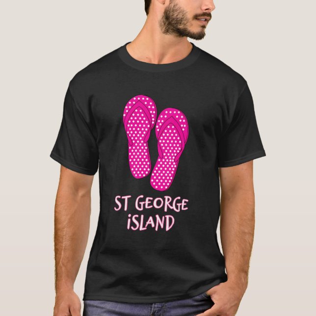 Camiseta Playa divertida de la isla de St George (Anverso)