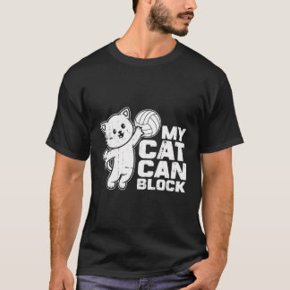 Camiseta Playa divertida de voleibol - Gato de voleibol