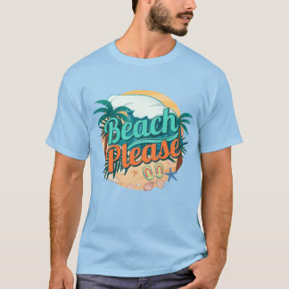 Camiseta Playa Divertida Por Favor Regalo Tropical de Vacac