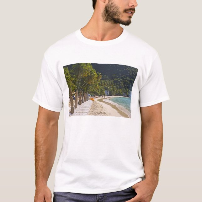 Camiseta Playa en Cane Garden Bay, Isla de Tortola (Anverso)