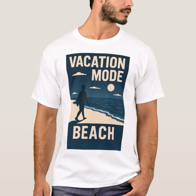 Camiseta Playa en modo vacaciones (Anverso)
