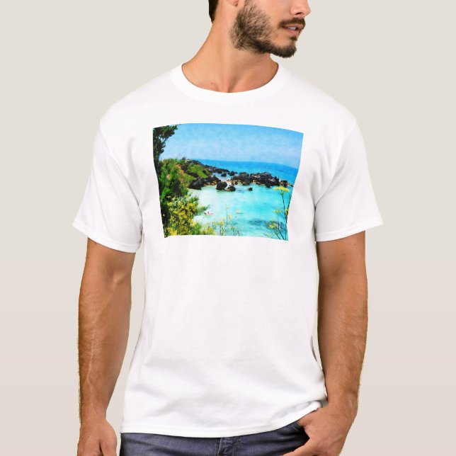 Camiseta Playa en St. George Bermuda (Anverso)