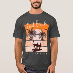 Camiseta Playa Este de California - Tropical Retro