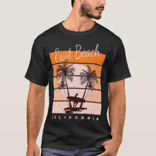 Camiseta Playa Este de California - Tropical Retro