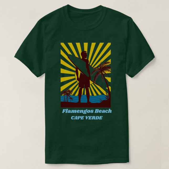 Camiseta Playa Flamengos para los amantes de las vacaciones (Diseño del anverso)