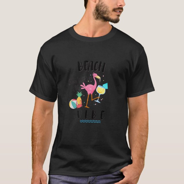 Camiseta Playa Flamingo: No maten mi vibe (Anverso)