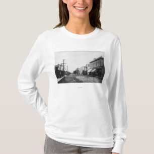 Camiseta Playa, fotografía de la opinión de calle princip