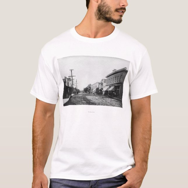 Camiseta Playa, fotografía de la opinión de calle principal (Anverso)