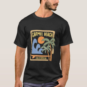 Camiseta Playa Gráfica de Surfing de Carmel Beach Californi