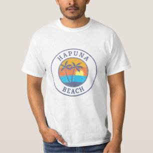 Camiseta Playa Hapuna, estilo clásico hawaiano