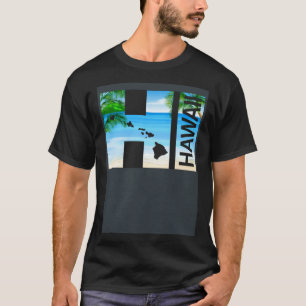 Camiseta Playa Hawaiana Islas Hawaii HI