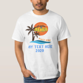 Camiseta Playa Hawaii Aloha Palm Tree