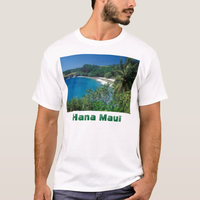 Camiseta Playa Hawaii de Hana Maui Hamoa (Anverso)