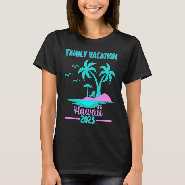 Camiseta Playa Hawaii Palm Tree 2023 (Anverso)