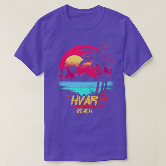 Camiseta Playa Hvar (Diseño del anverso)
