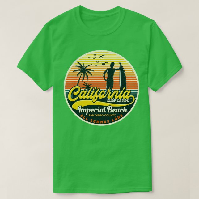 Camiseta Playa Imperial del Campo de Surf de California (Diseño del anverso)