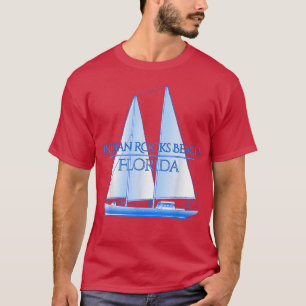 Camiseta Playa Indian Rocks Florida Náutica Costera Vela
