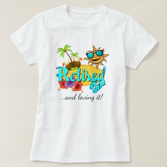 Camiseta Playa Jubilada (Diseño del anverso)