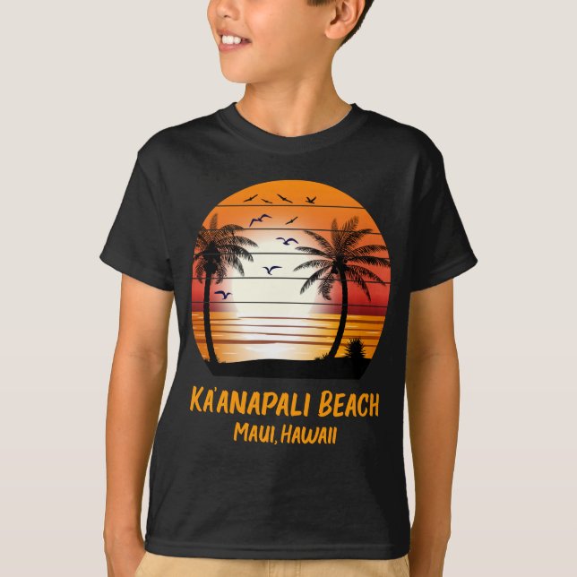 Camiseta Playa Ka’anapali Maui Hawaii Vintage Kaanapali (Anverso)