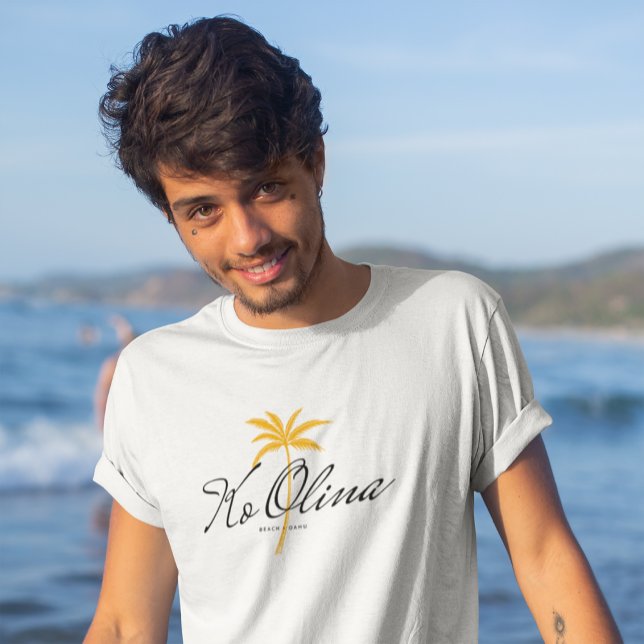 Camiseta Playa Ko Olina, estilo de cosecha mínimo de Oahu (Subido por el creador)