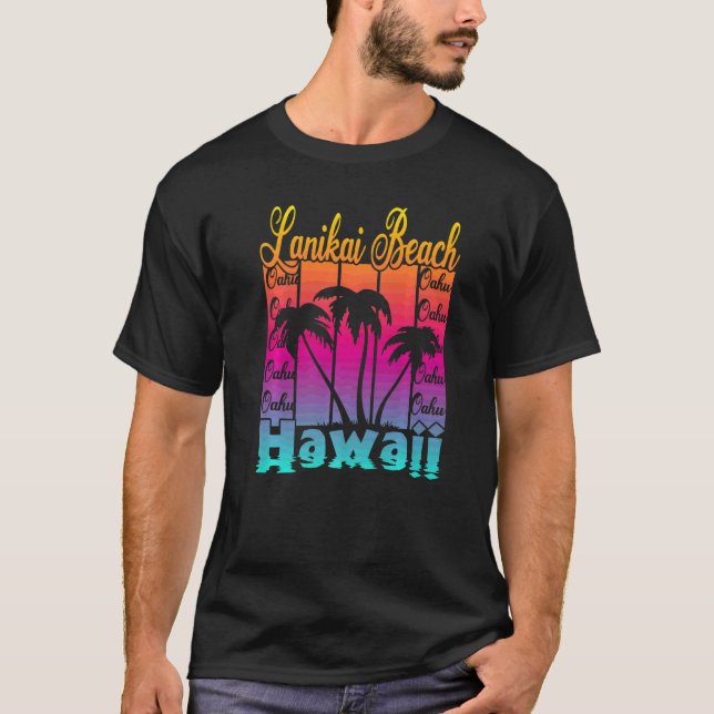 Camiseta Playa Lanikai Hawaii (Anverso)