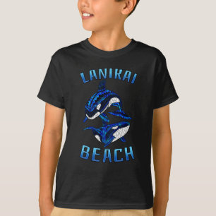 Camiseta Playa Lanikai Hawaii Vacaciones Tribal Ballenas Or