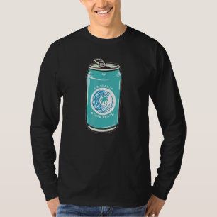 Camiseta Playa Leucadia California Ca Lata De Cerveza Soda