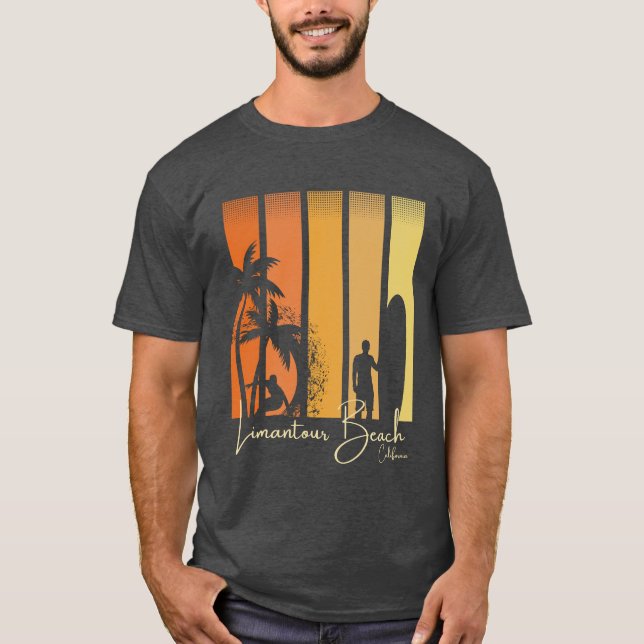 Camiseta Playa Limantour California Surf (Anverso)