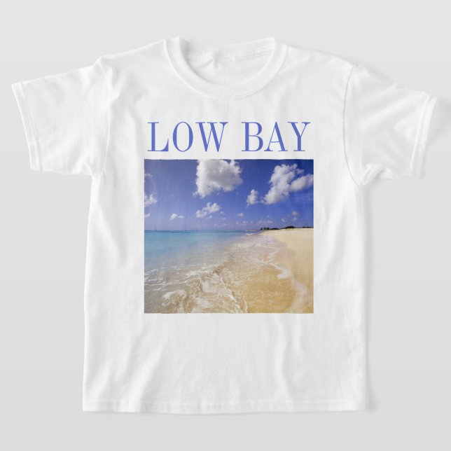Camiseta Playa Low Bay, Barbuda, Antigua (Distribución)