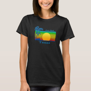 Camiseta Playa Loyola Texas Retro Tropical Beach Sunset