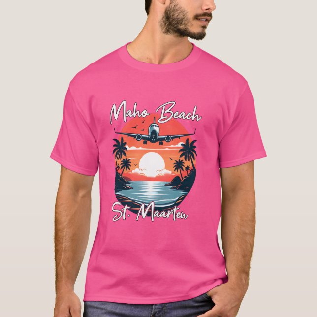 Camiseta Playa Maho St. Maarten (Anverso)