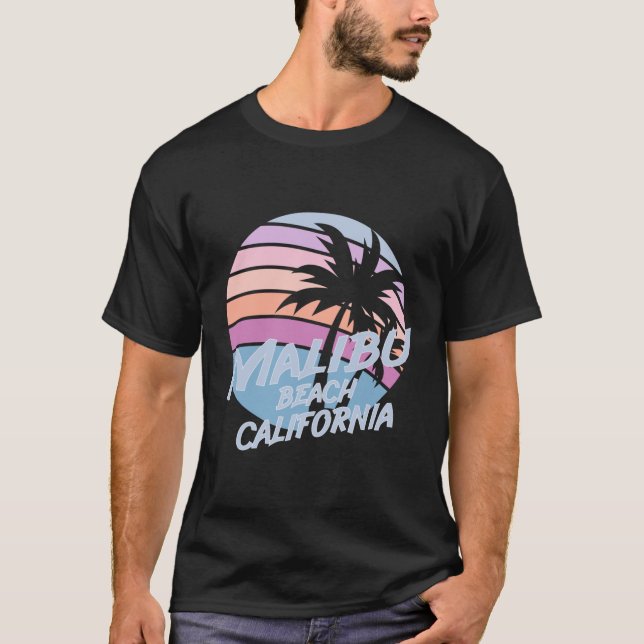 Camiseta Playa Malibu California (Anverso)