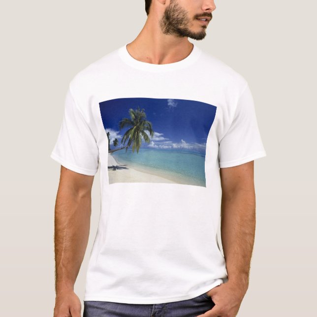 Camiseta Playa Matira en la isla de Bora Bora, (Anverso)