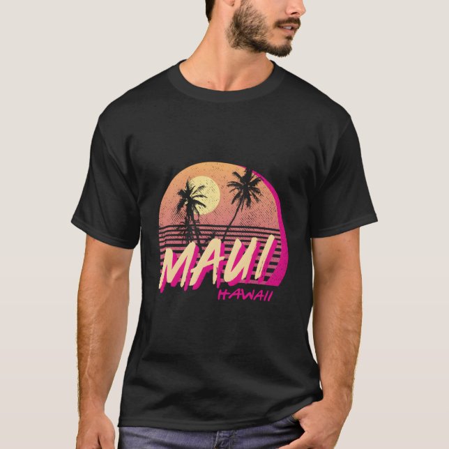 Camiseta Playa Maui Hawaii (Anverso)