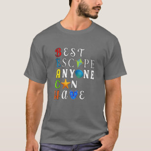 Camiseta Playa, Mejor Escape Que Cualquiera Pueda Tener, Ma