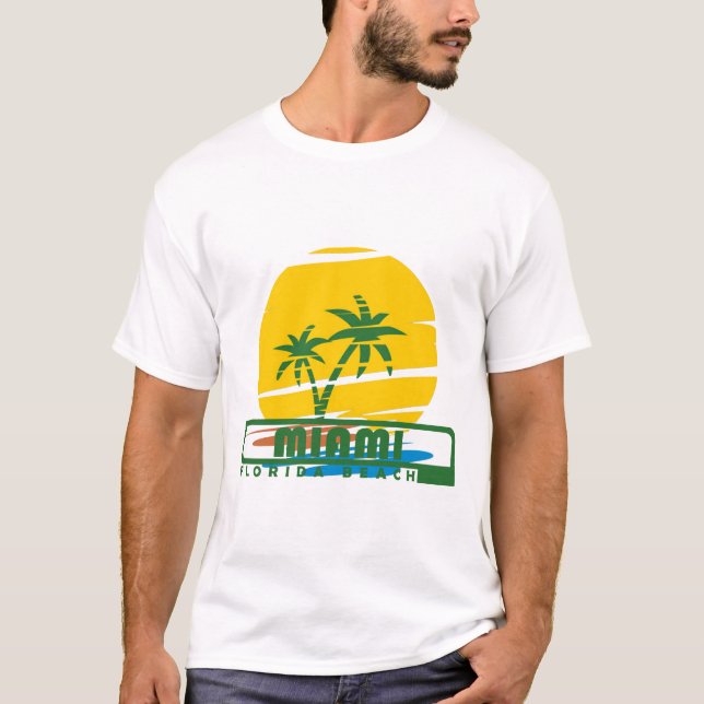 Camiseta Playa miami de verano - florida (Anverso)
