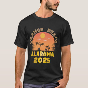 Camiseta Playa Naranja Alabama 2025 Viaje Familiar Amigos G