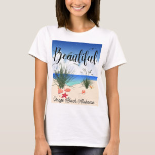 Camiseta Playa naranja Alabama (Hermosa)