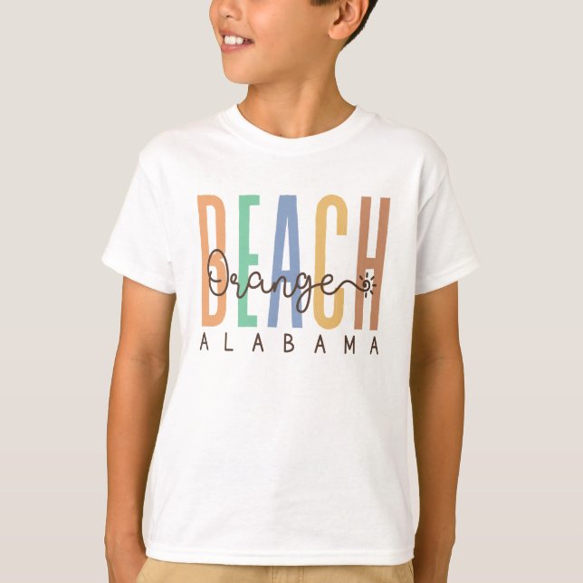 Camiseta Playa naranja Alabama (Sands) (Anverso)